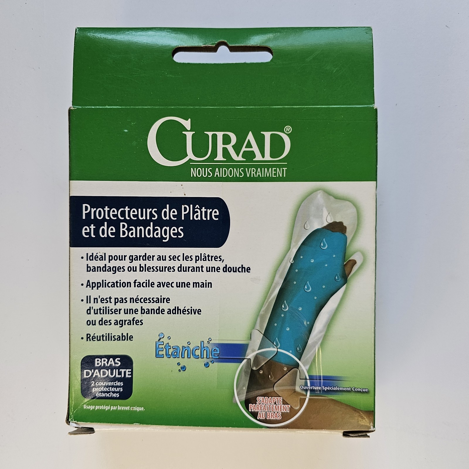 Curad Cast & Bandage Protector 2 Adult Arm covers