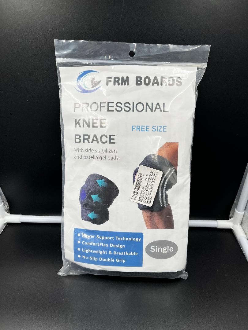 FRM BOARDS Professional Knee Brace Free Size Single Stabilizer Patella Support