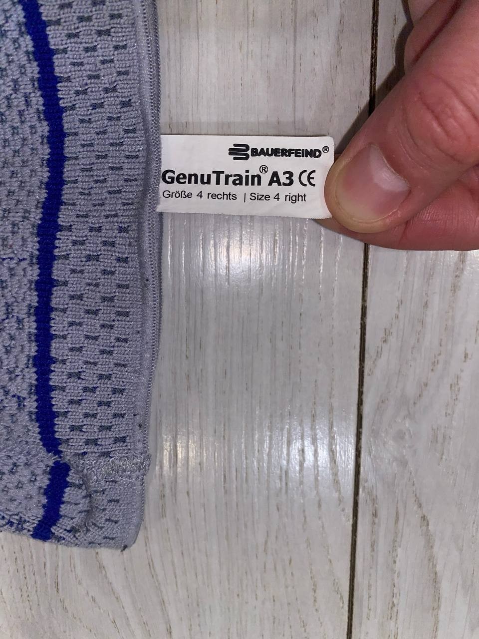 BAUERFEIND GENU TRAIN A3 Right Arthritis Knee Brace Made In Germany Sz 4 (L-XL)