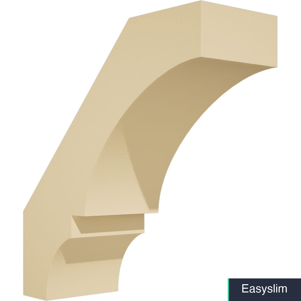 Urethane Architectural Knee Brace 3.5 x 10 x 10 Inches Primed Tan