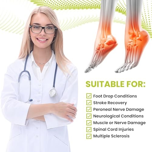 Bukihome Adjustable AFO Foot Drop Brace Ankle Support Pair Left and Right