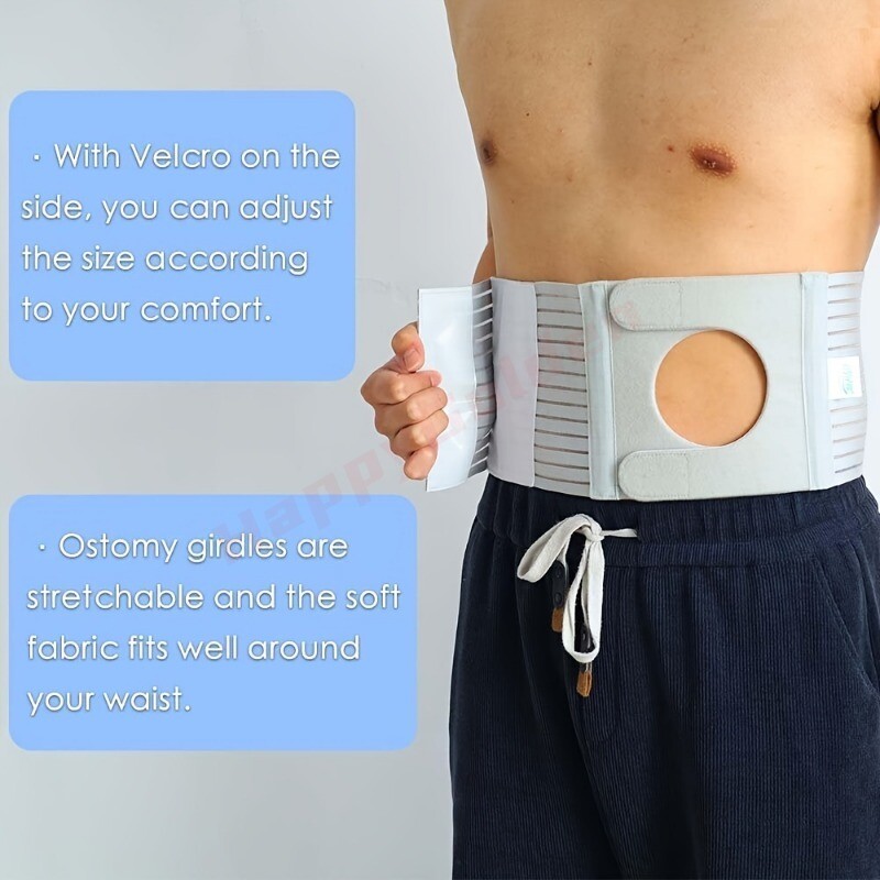 Abdominal Ostomy Belt Adjustable Stoma Support Portable Ileostomy Colostomy Belt