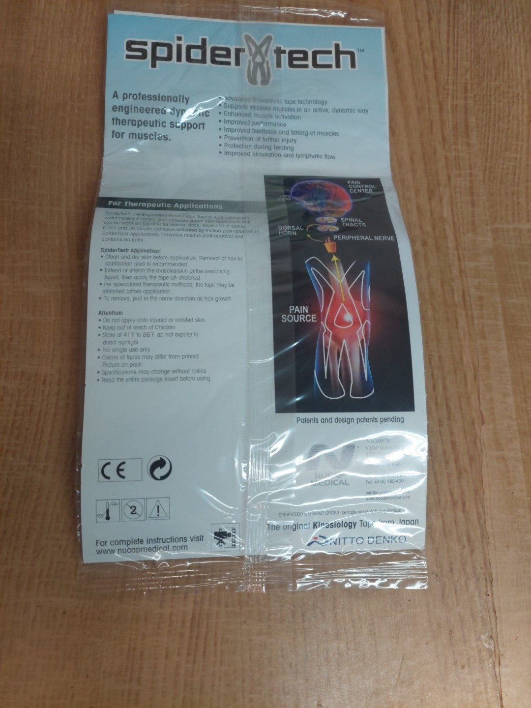 Spider Tech Wrist support tape 1