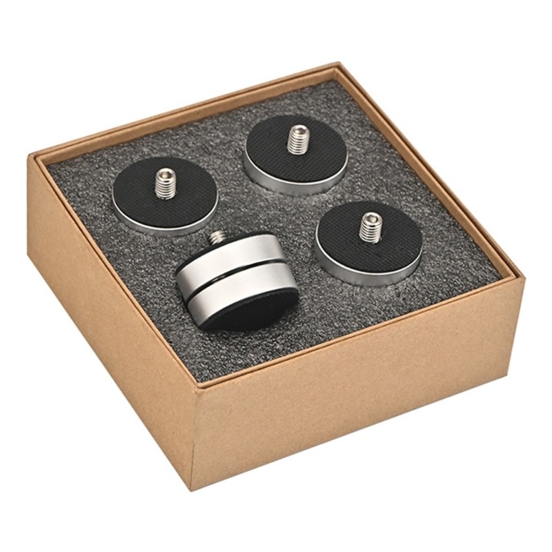 4Pc Speakers Stand Shockproof Device Stabilizers Rubber Mats for Home Electronic