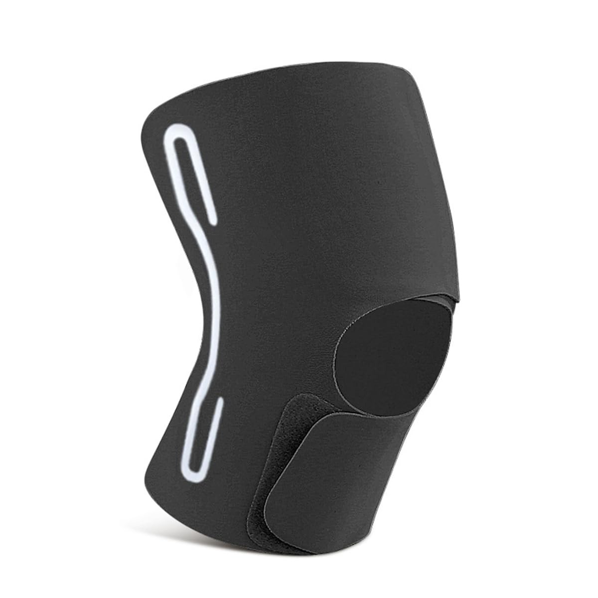 Knee Brace with Side Stabilizers, 1 PC Ultra-thin Compression Black