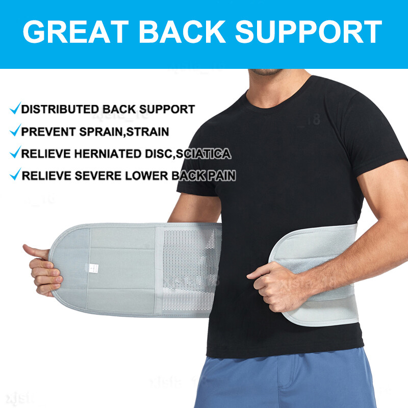 Adjustable Lumbar Support Lower Waist Back Belt Brace Pain Relief For Men &Women