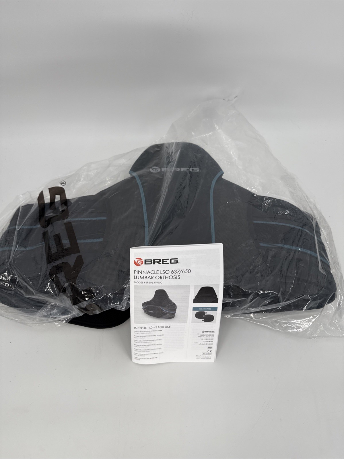 Breg Pinnacle LSO 637/650 Back Brace NEW