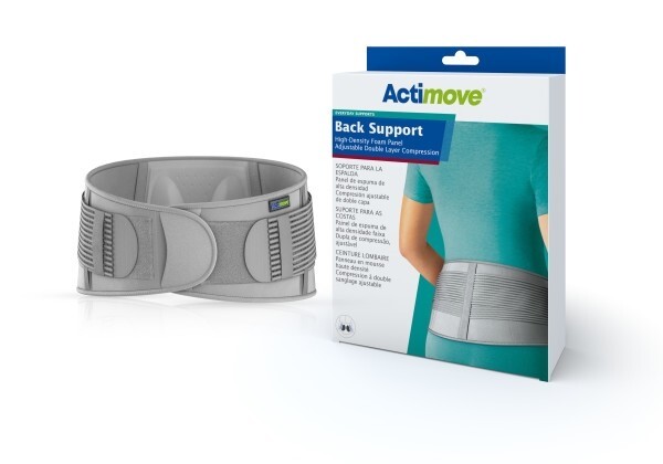 Actimove ® EVERYDAY SUPPORTS Back Support with High Density foam panel S/M