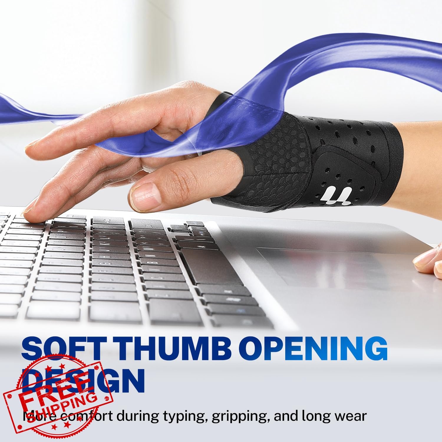 Fitomo Wrist Brace L/XL Black Carpal Tunnel