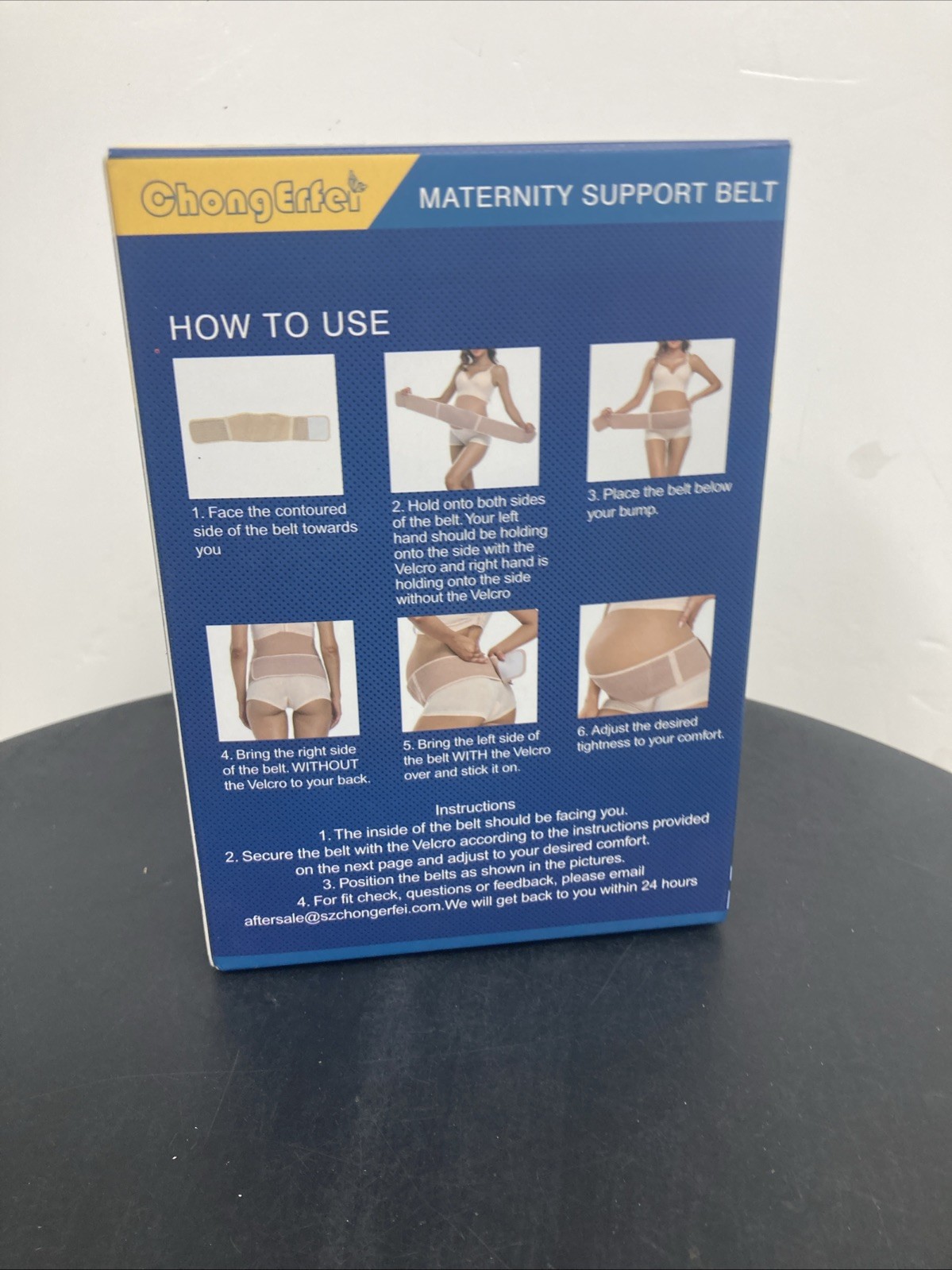 ChongErfei Maternity Pregnancy Support Belt- Adjustable One size L XL z- BLACK 1