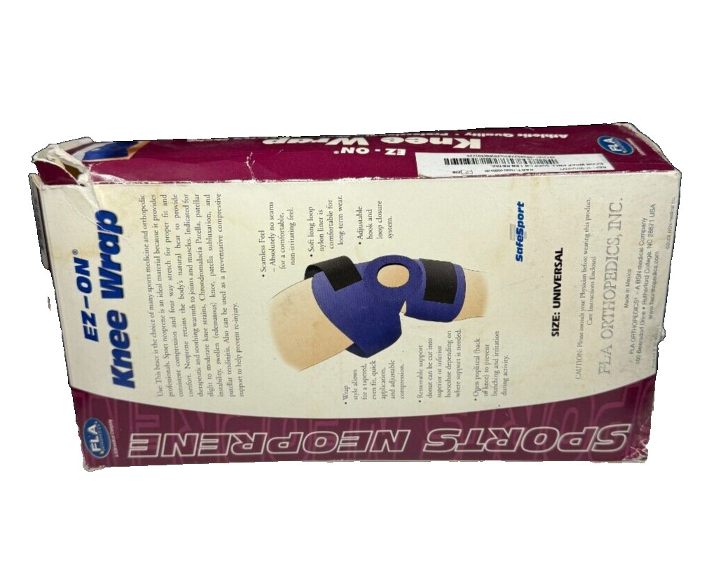 EZ-ON Wrap Knee Support / Brace Sports Neoprene Universal As Shown