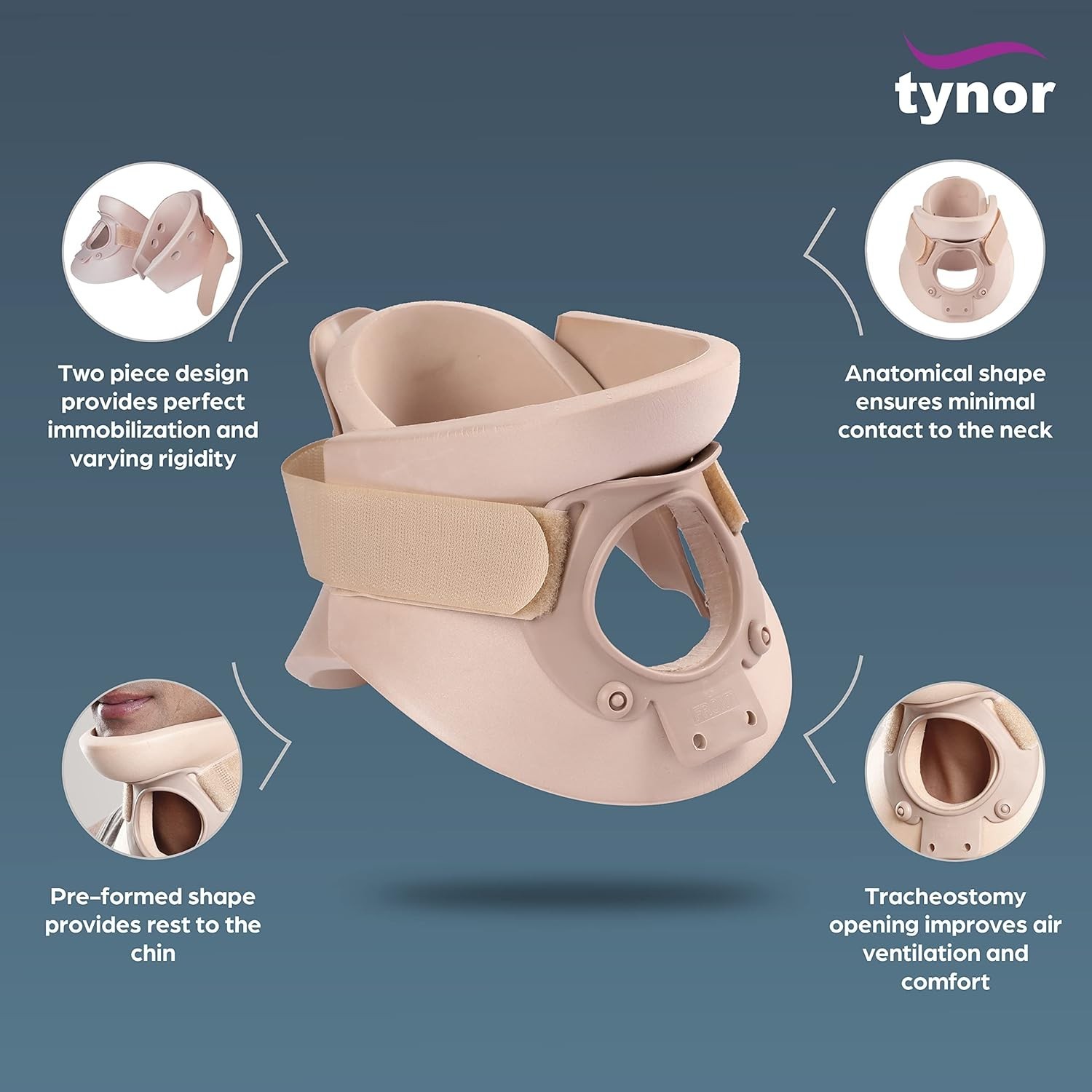 TYNOR Cervical Orthosis (Philadelphia) Ethafoam Relief In Cervical Spondylitis