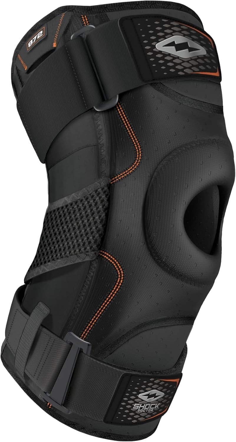 Shock Doctor Knee Brace Support, Compression Sleeve w/side Stabilizers, Patellar