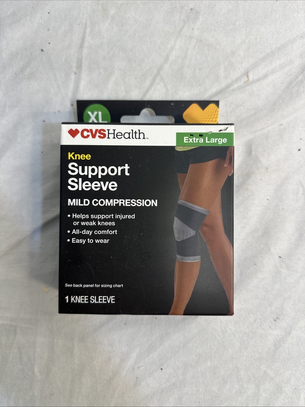CVS Health Single Knee Support Sleeve Mild Compression Extra Large