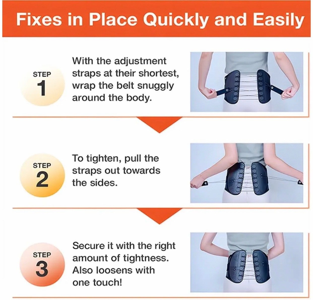 Ghakke orthopedic back brace for herniated disc, lumbar pain, compress & correct