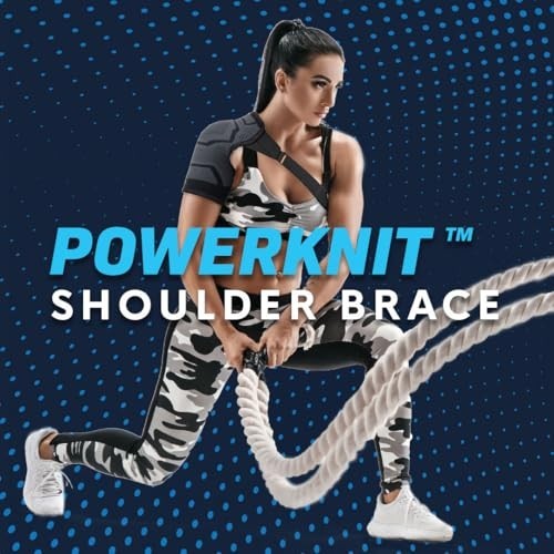 Shoulder Compression Brace for Pain Relief | PowerKnit Support for Rotator Cuff