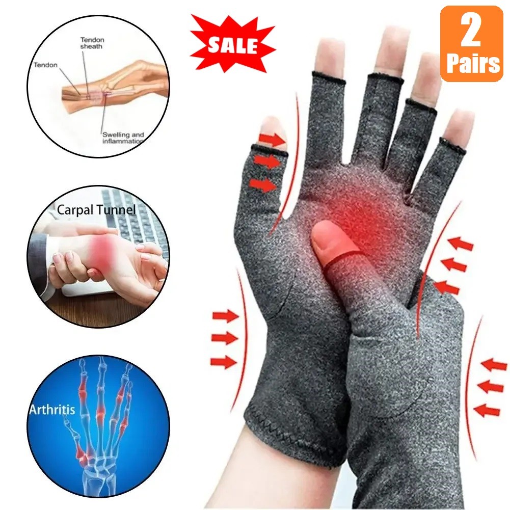 1/2 Pairs Arthritis Compression Gloves for Hand Arthritis, Carpal Tunnel Pain US