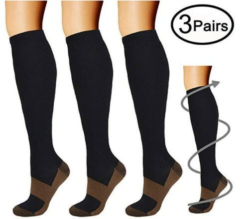 Copper Compression Socks Calf Leg Support S-2XL Medias de compresion Men Women