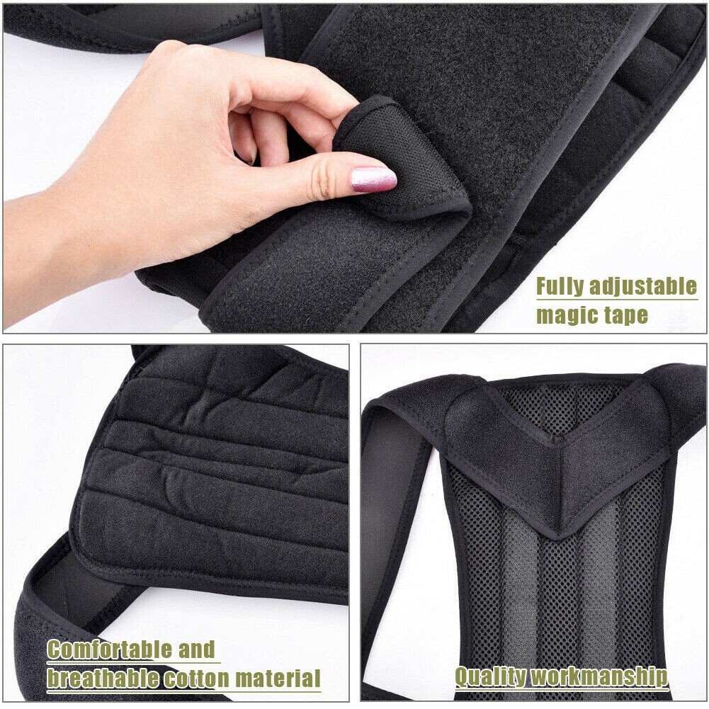 Back Posture Correction Shoulder Corrector Support Brace Belt Therapy Men Women