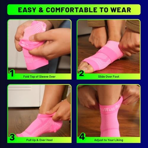 Ankle Brace Compression Sleeve – Plantar L / XL (see size chart) Black/Black