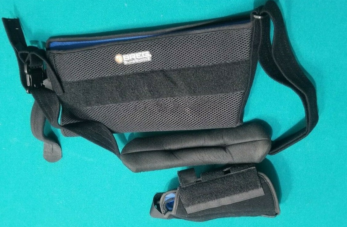 Breg Medical Sling Slingshot 2 Padded shoulder Pillow and Wrist Brace