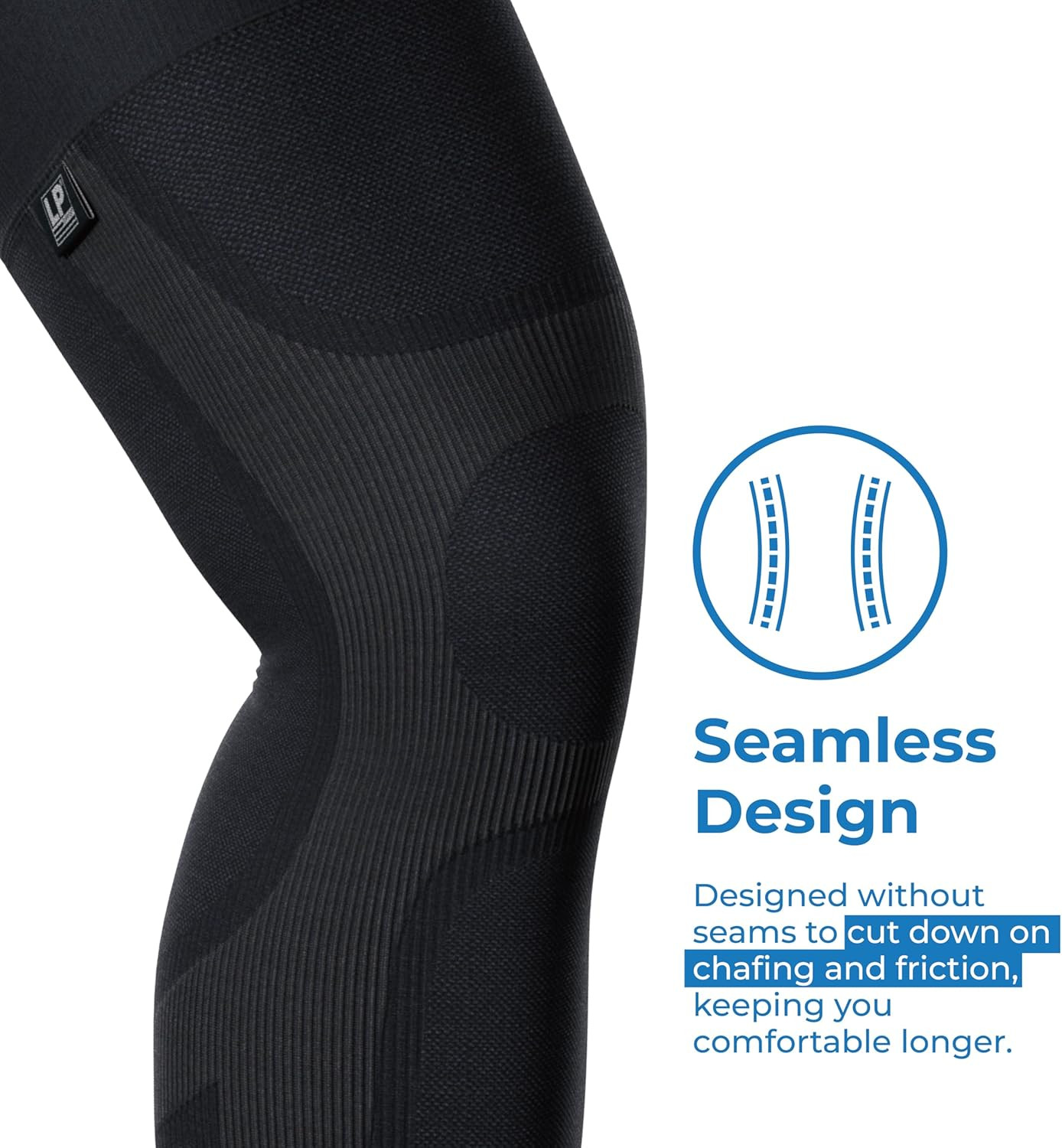 LP 272Z Leg Compression Sleeve for Knee, Thigh, and Calf Support – For Men, Wome