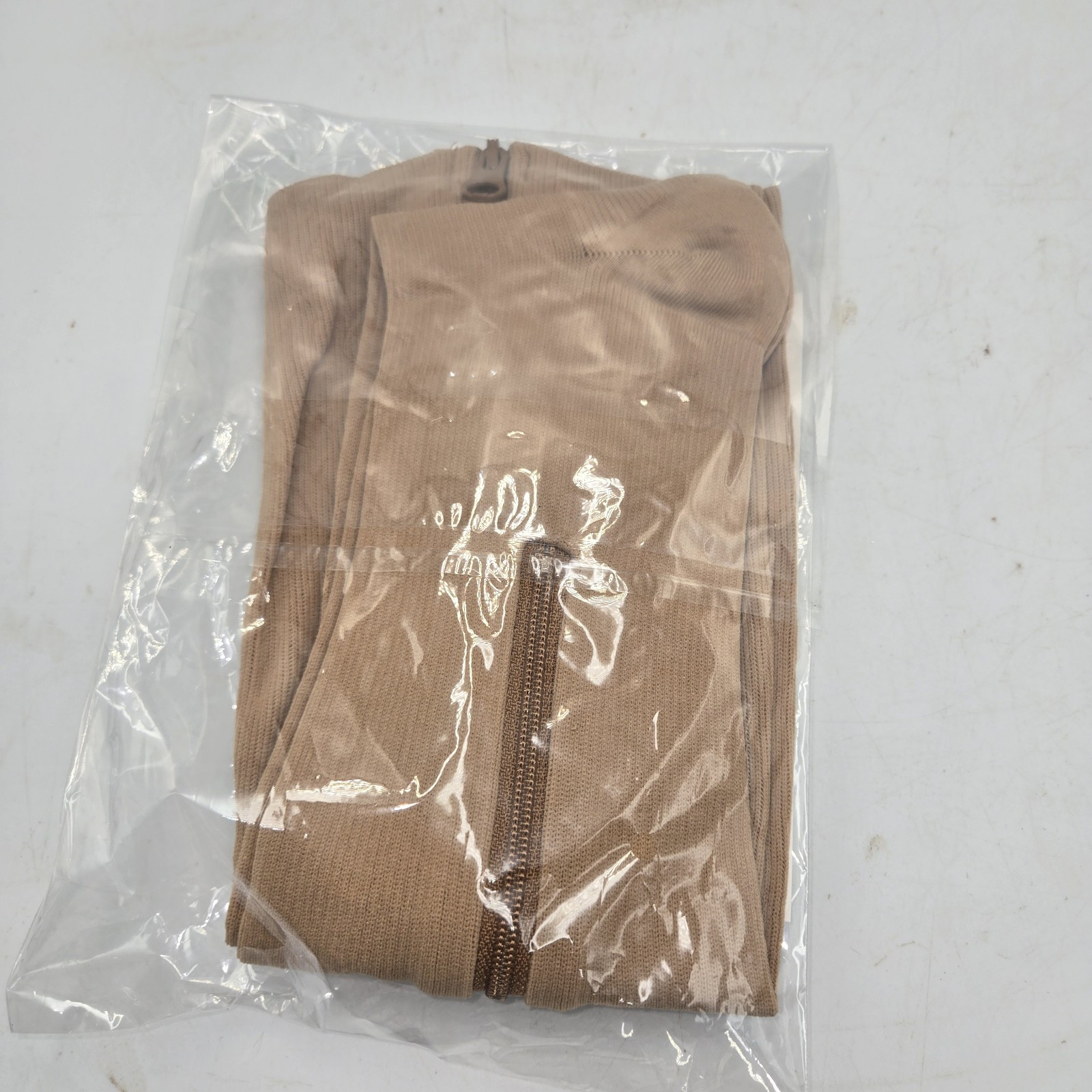 Compression Leg Closed Toe Socks Presadee 15-20 mmHg 2XL Moderate Beige