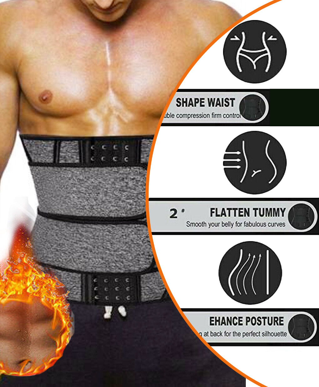 Back Support Belt Lumbar Lower Waist Belt Brace Sciatica Pain Relief