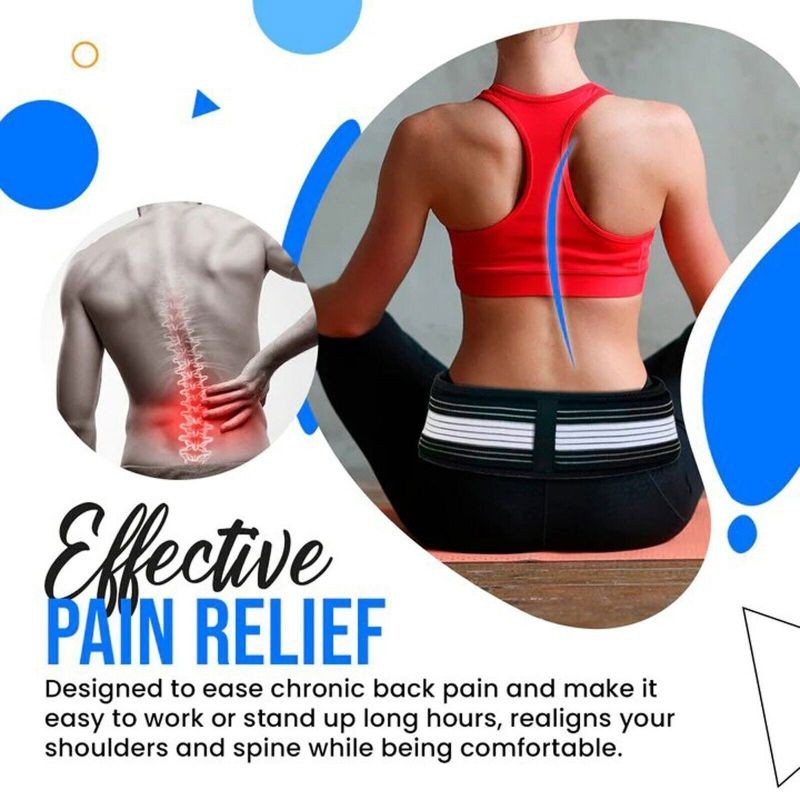 The Plus Size Back Wrap Back Pain Relief Support Lower Lumbowrap Hip & Lower