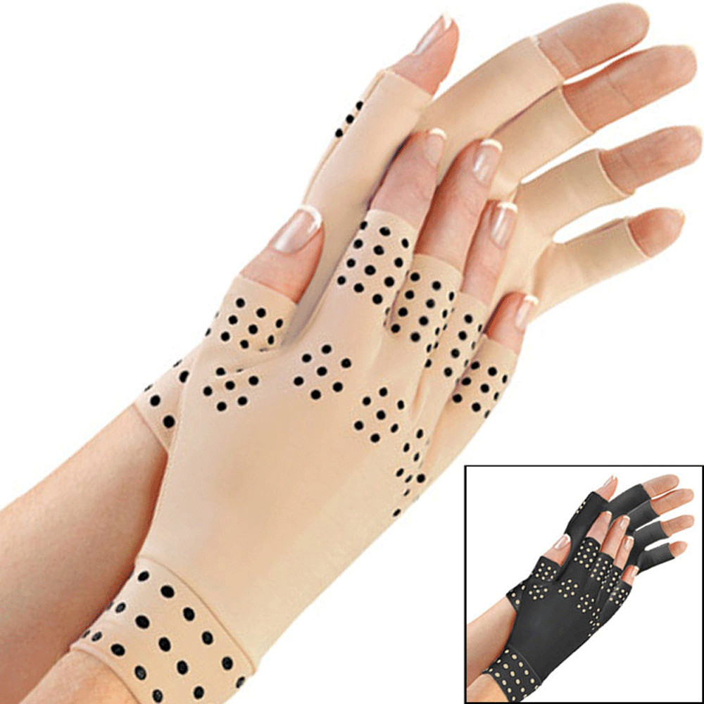 Magnetic Gloves Arthritis Therapy Support Pressure Pain Heal Joints Pain Pair