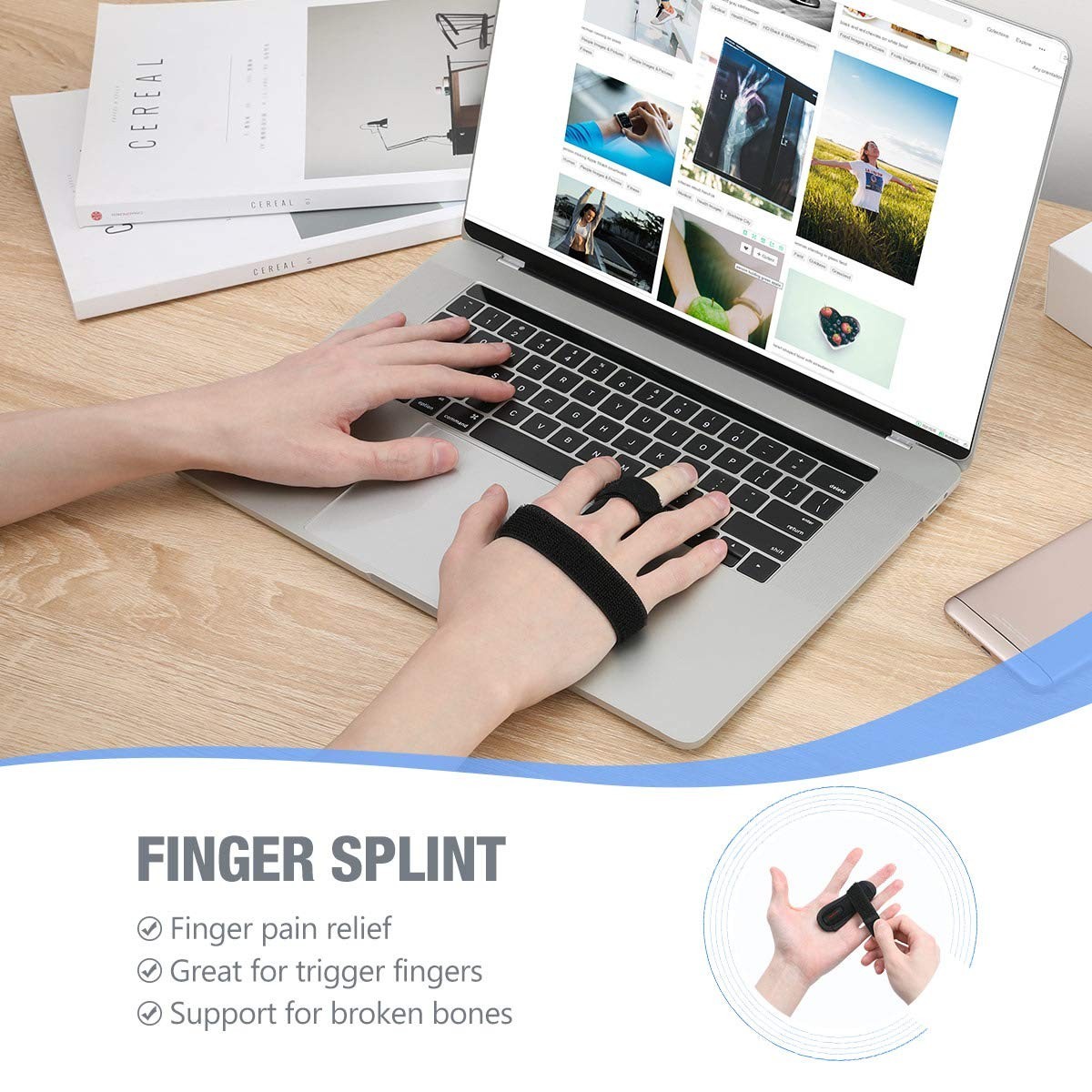 Universal Finger Support Splint – Effective Relief from Locking and Bending Pain