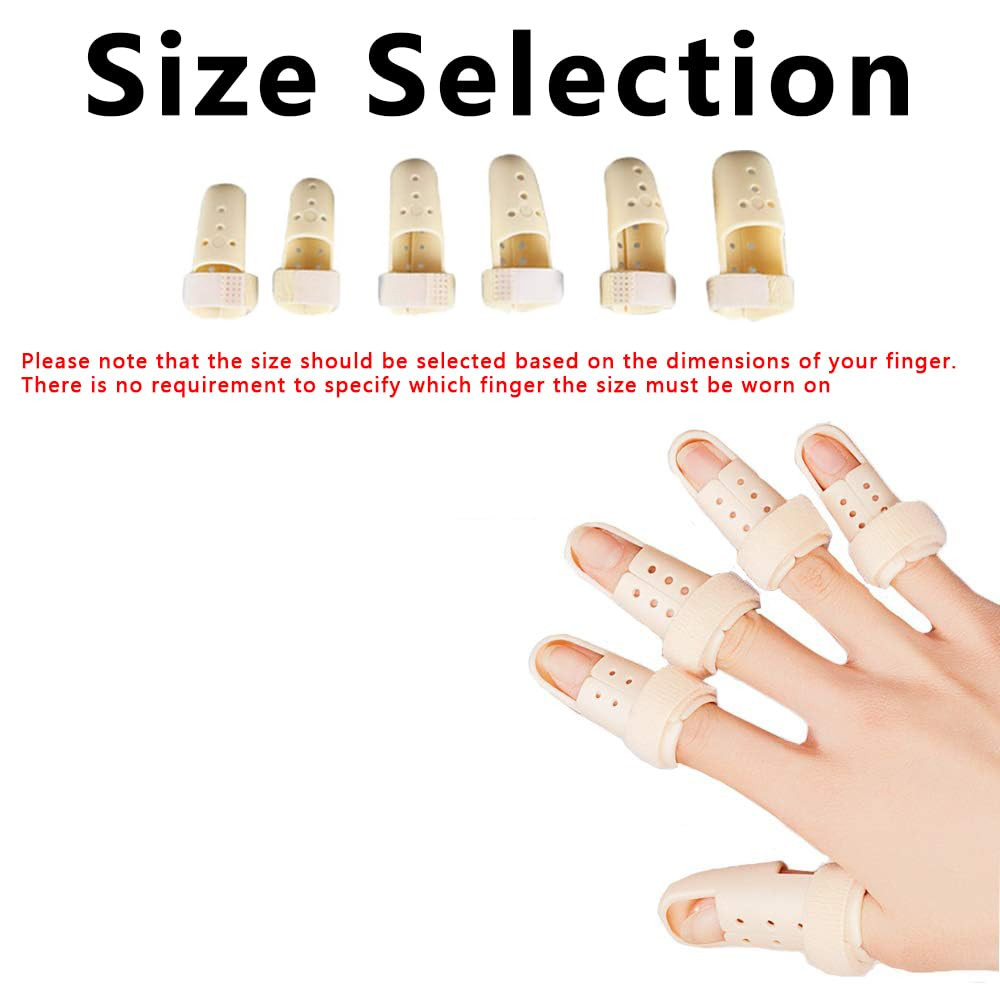 2x Plastic Mallet DIP Finger Support Brace Splint Joint Protection Injury – S…