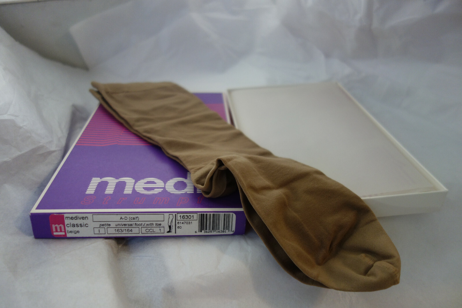 MEDI STRUMPF MEN Classic Petite I Universal Foot/With Toe Compression Stocks