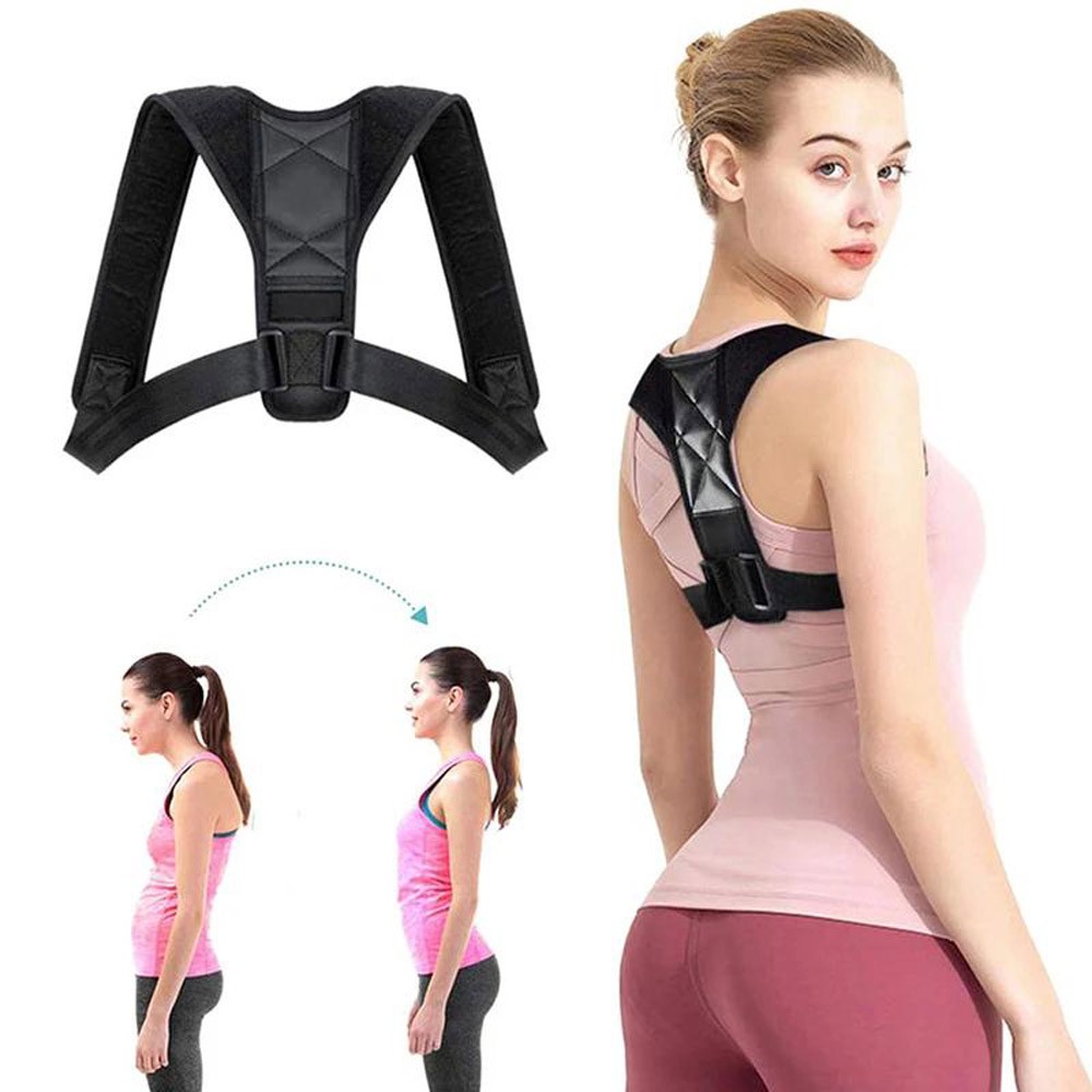 Posture Corrector Adjustable Back Brace Shoulder Support Strap Clavicle Belt US