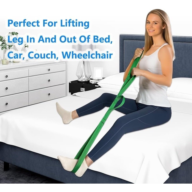 Multi Loop Handle Leg Lifter 42 Inch Durable Strap Recovery Aid Hip Surgery New