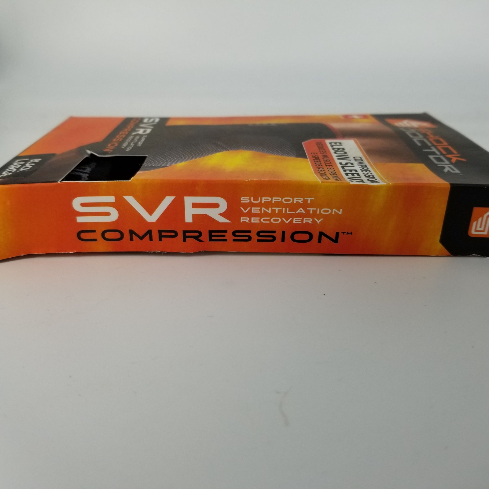 Shock Dr Elbow SVR Support Compression Sleeve L 10.25″ – 11.25″ Black Swiss NEW