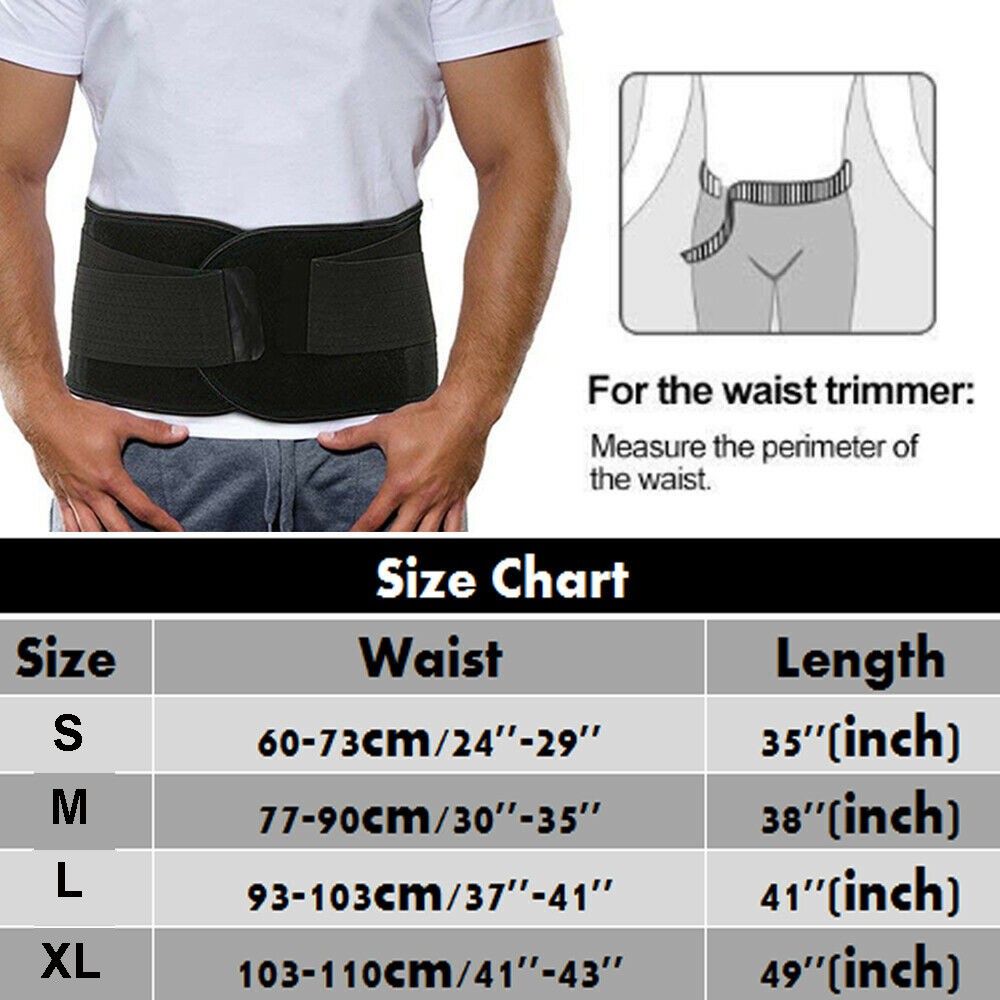 Dolor de espalda Relief Fajas Refuerzo de soporte lumbarBelt Para hombres mujer