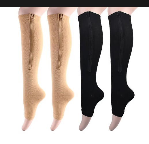 CALZE A COMPRESSIONE MEDICHE AL GINOCCHIO UNISEX UOMO DONNA CON O SENZA CERNIERA