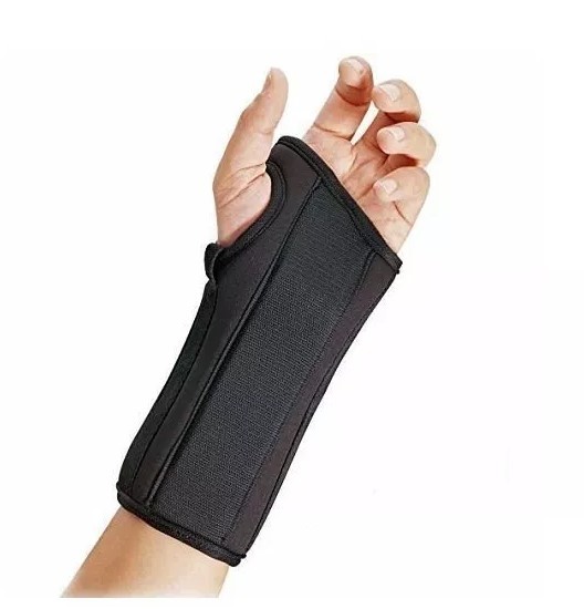 FLA Pro-Lite 8″ Wrist Splint Black Left Hand Small