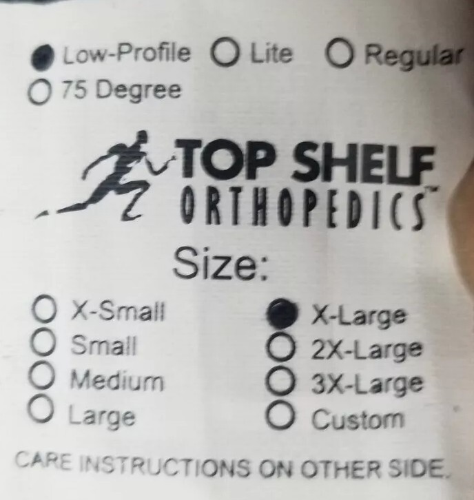 Top Shelf Orthopedics Back Brace Support The Boa SM/MD
