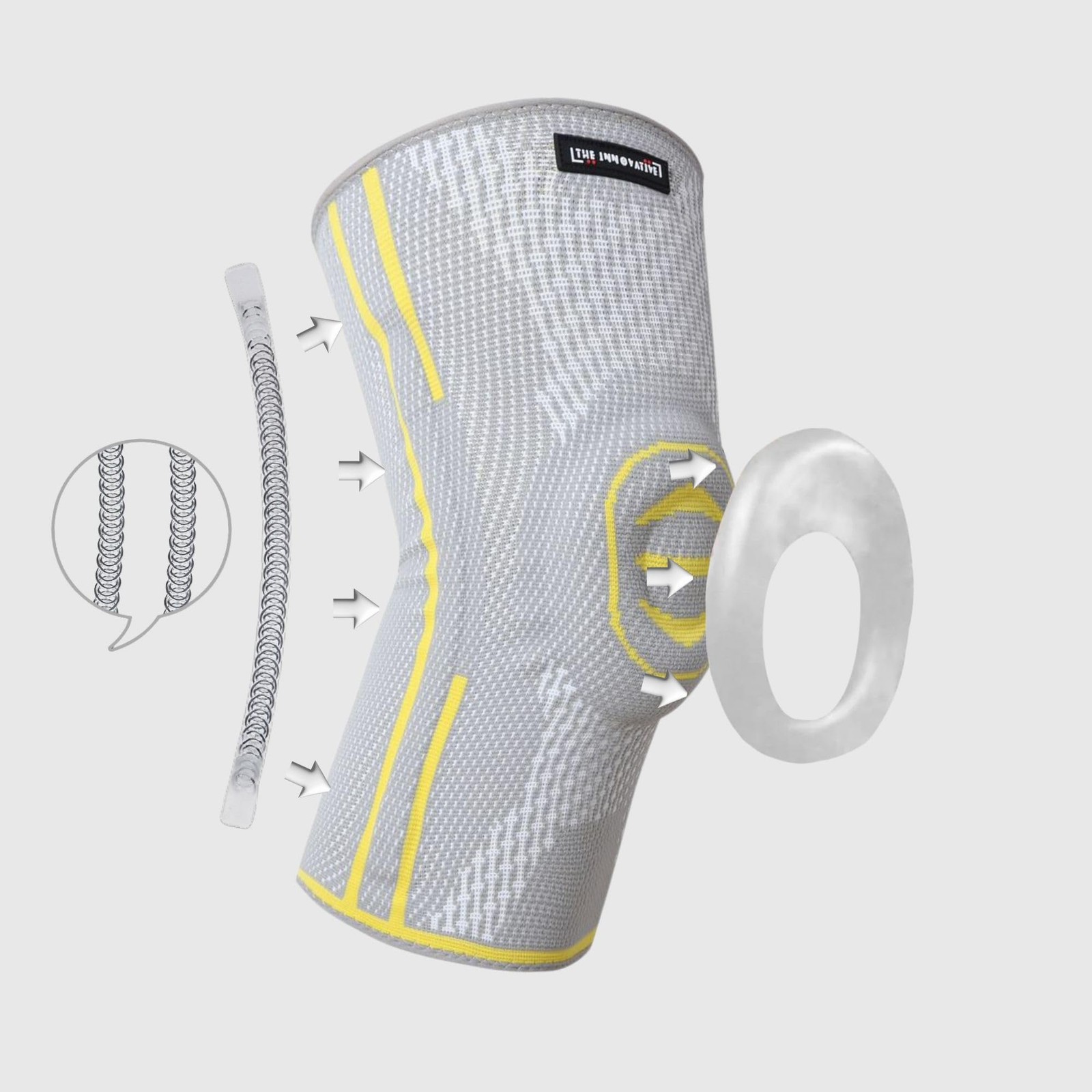 The Innovative Knee Support with Patella Gel Pad & Spring Stabilizers – Non-S…