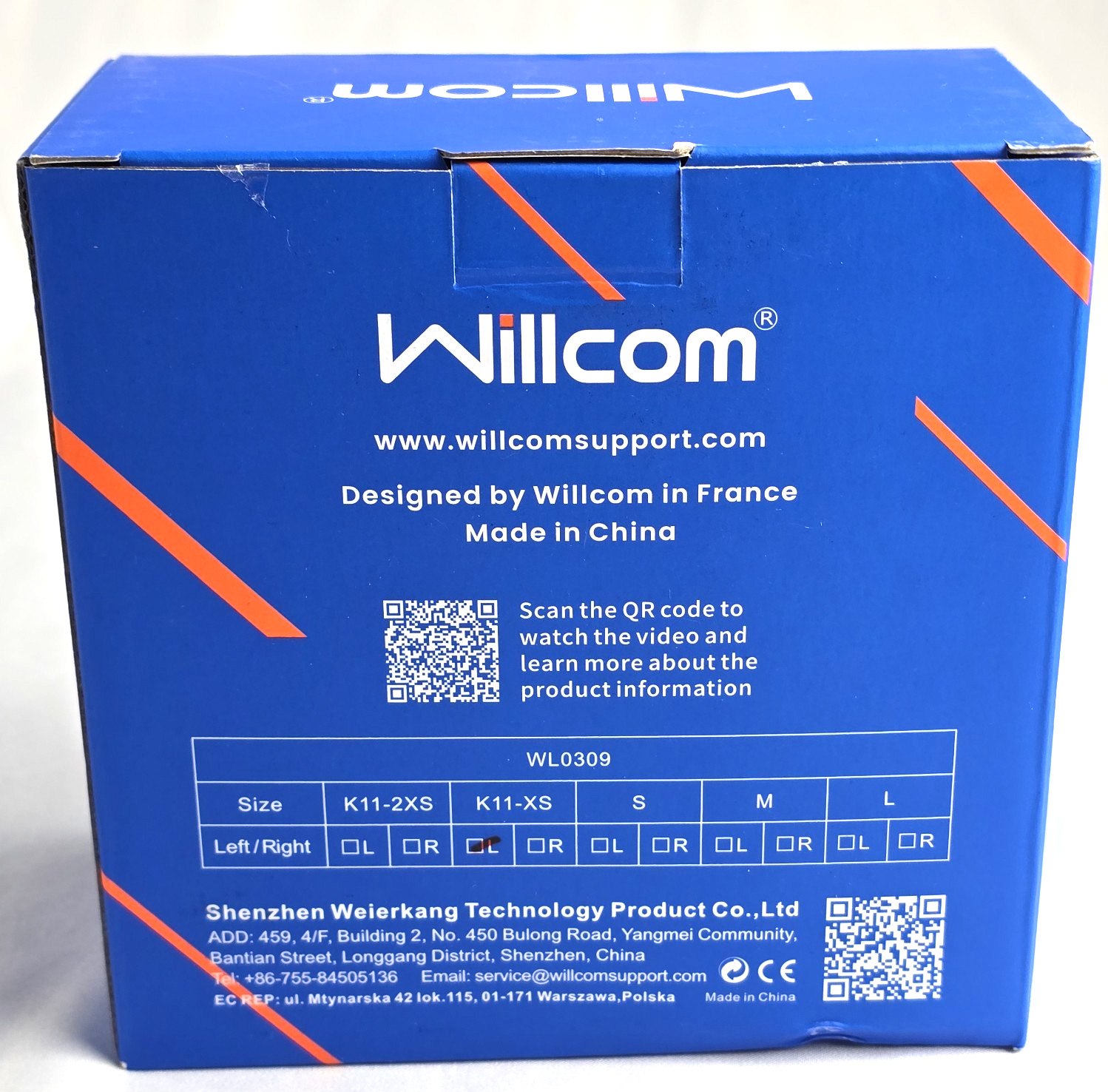 Willcom Comfort Version Arm Sling Youth New Sealed Left Arm K11-XS Nautical