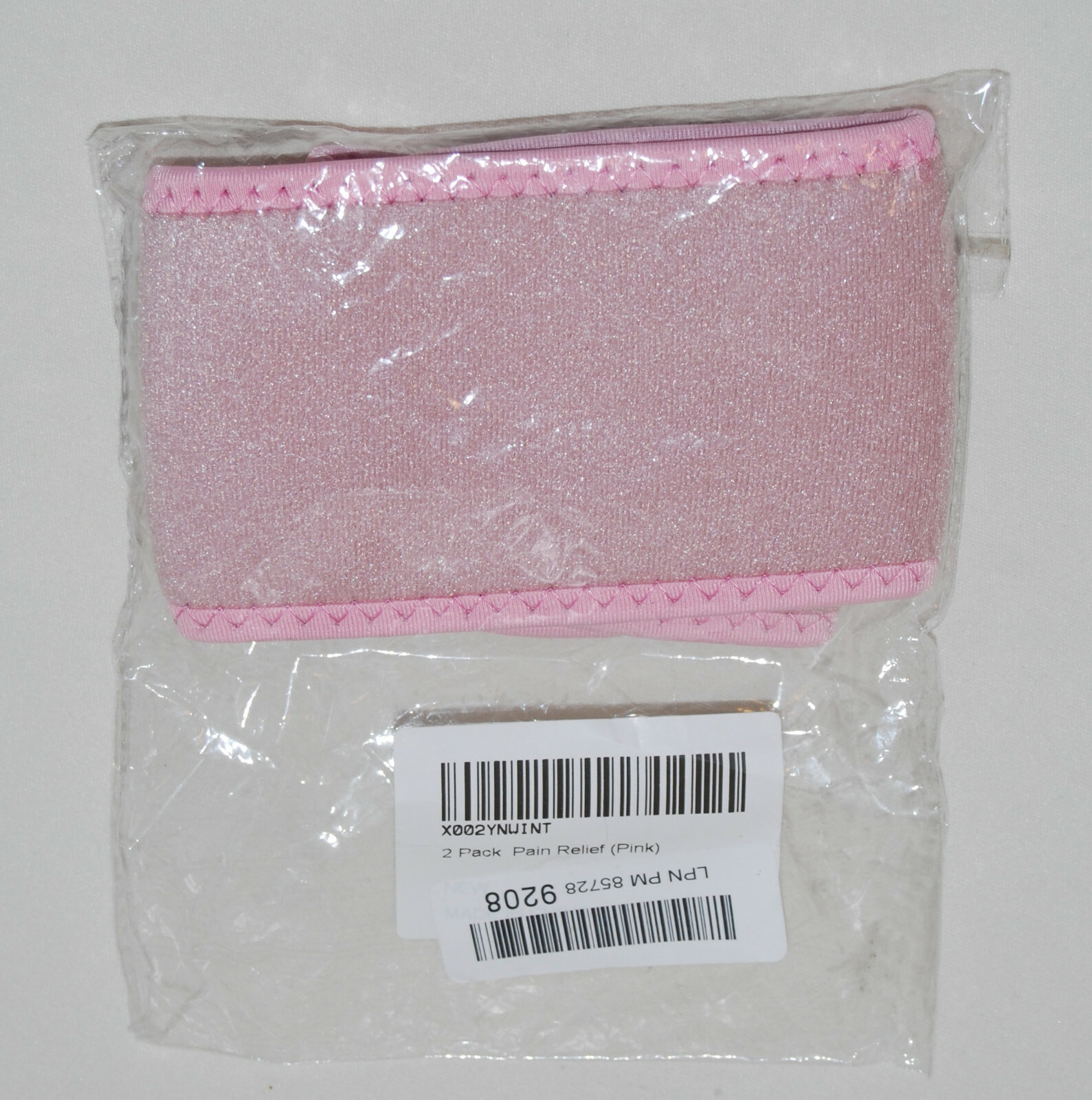 New 2-Pack Pink Compression Wrist Wraps for Pain Relief OSFM