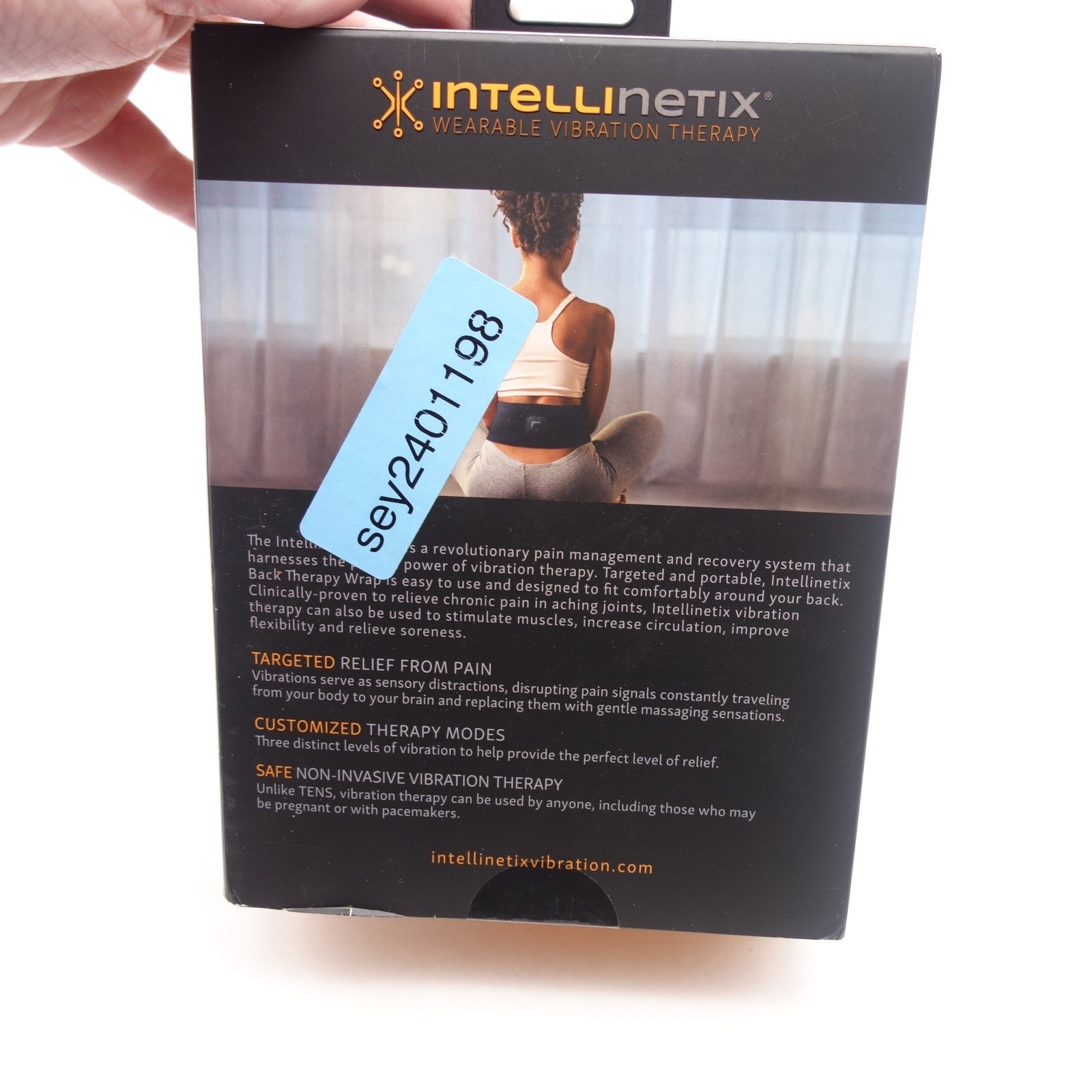 NEW Intellinetix Back Therapy Wrap Joint Muscle Arthritis Pain Relief