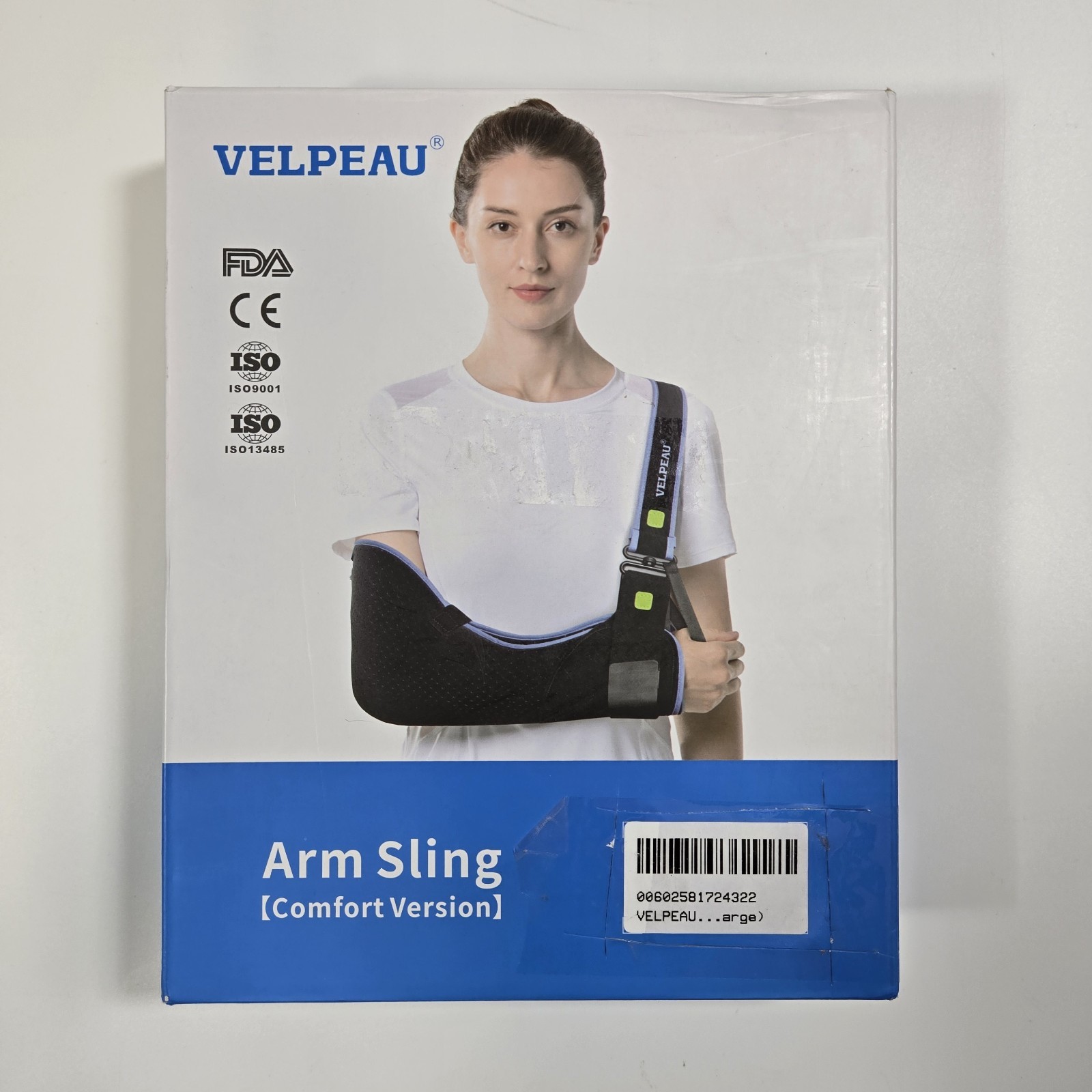 Velpeau Arm Sling Size Large VP0306 Comfort Shoulder Immobilizer Brace Support