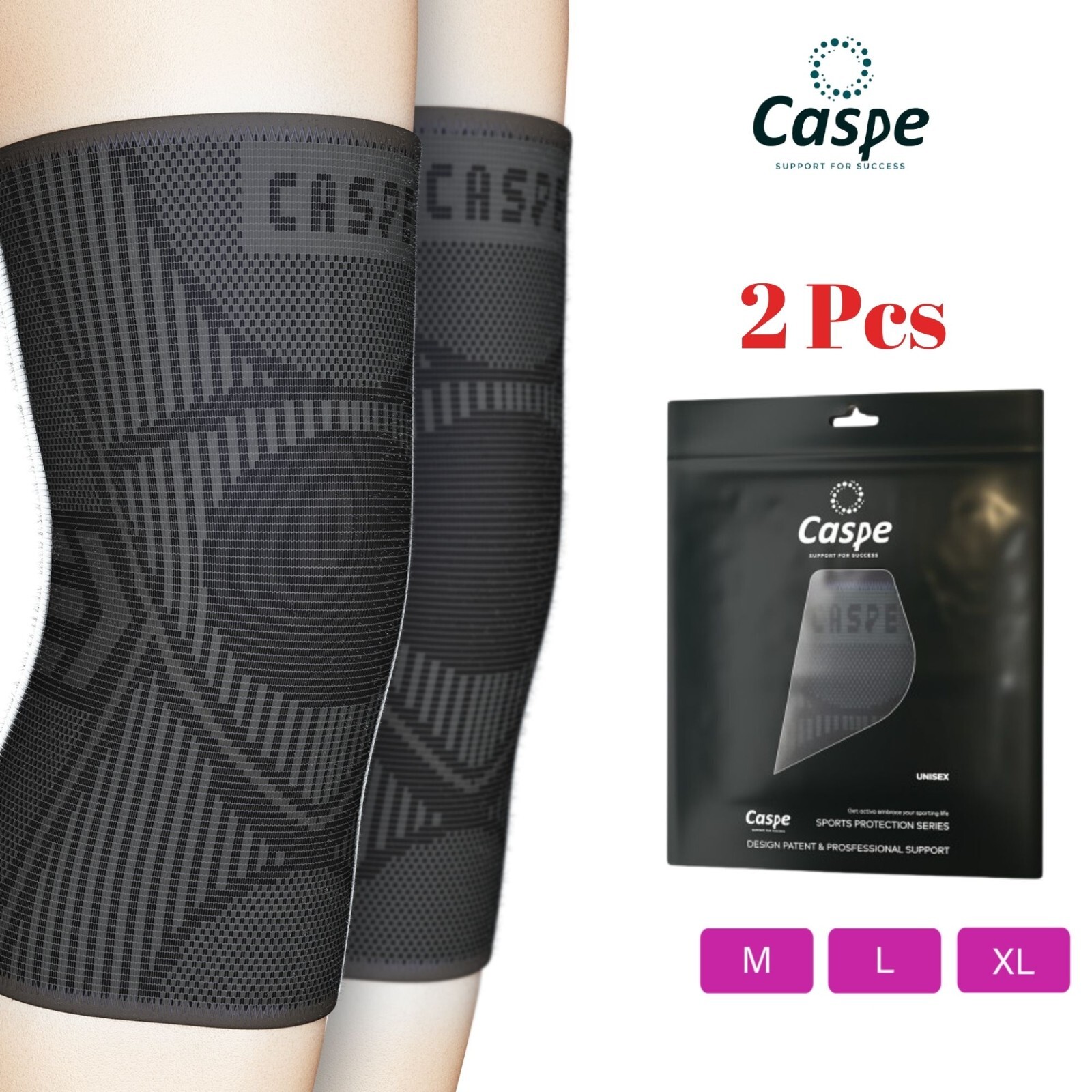 2 Knee Sleeve Compression Brace Knee Support Sport Joint Pain Arthritis Relief