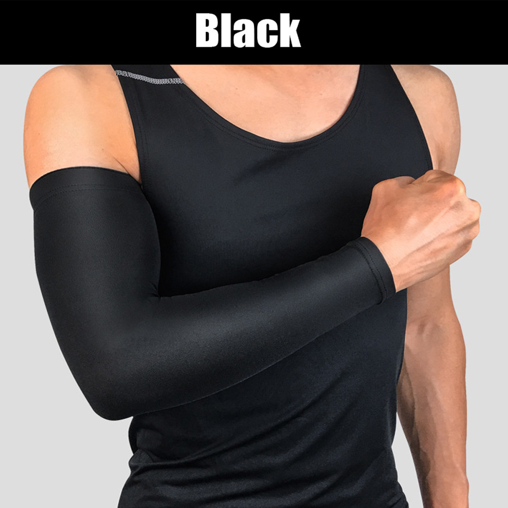 Cooling Arm Sleeve Cover UV Sun Protection Elbow Support Athletic Sport Brace US