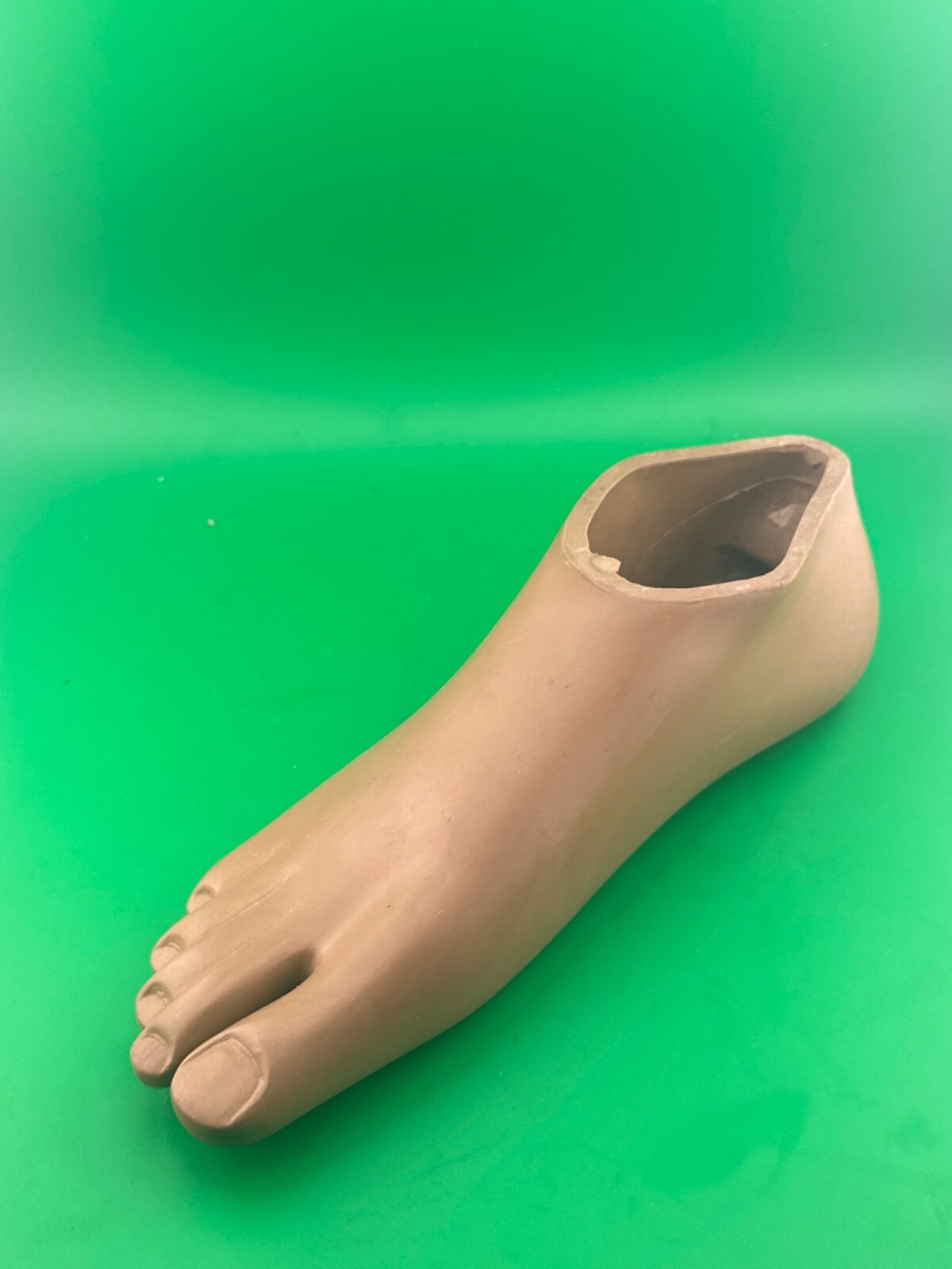Prosthetic footshell foot shell, right, Blatchford avalon shell. Size 25. Brown