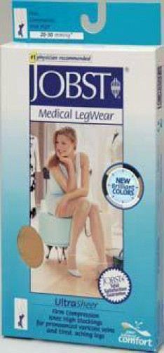 Jobst Womens UltraSheer Compression Pantyhose 20-30 mmhg Supports Stockings Blue
