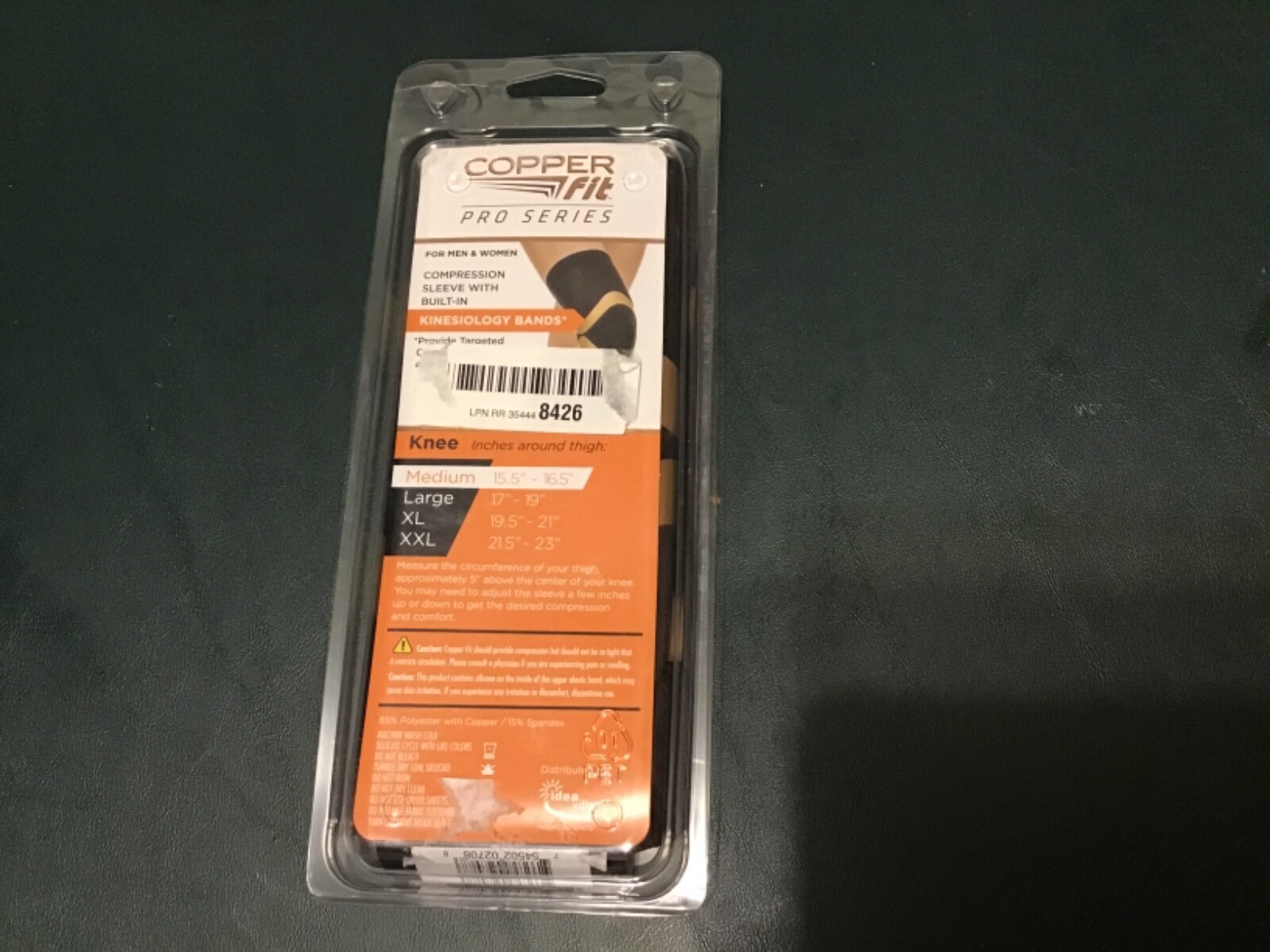 Copper fit pro series medium 15.5’ compression sleeve with built in new